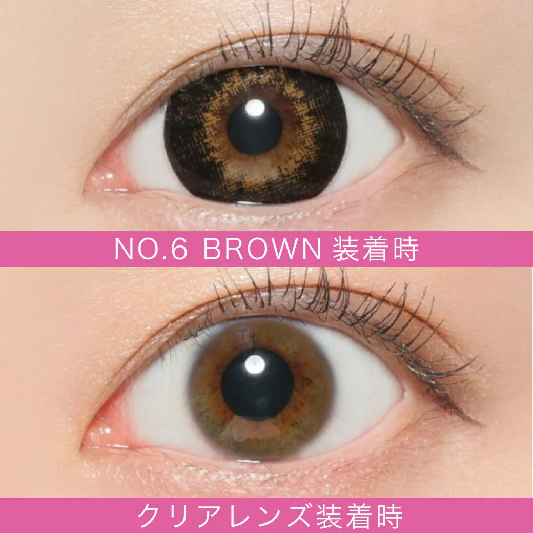 Fabulous 1month　NO.6ブラウン　瞳しっかり強調盛り