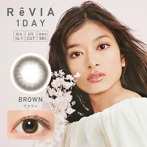 ReVIA 1day CIRCLE 《BROWN》ブラウン